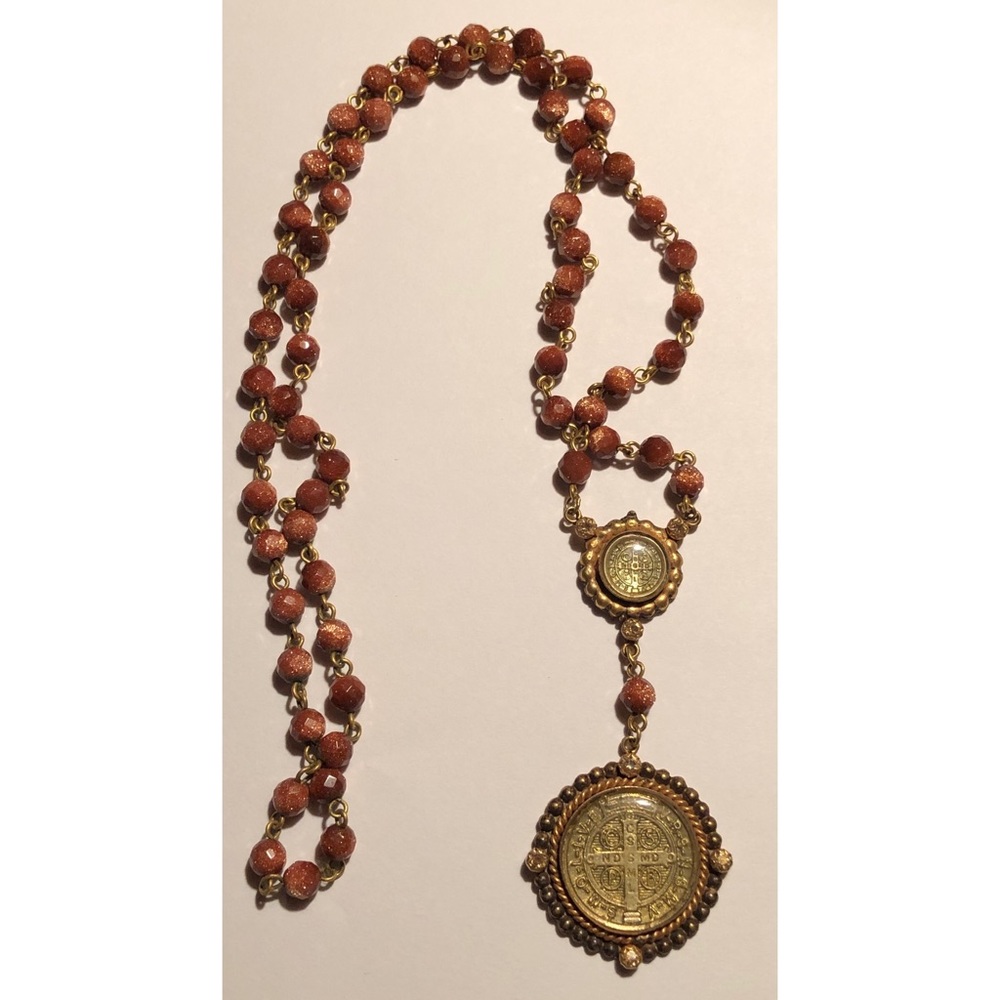 Virgin Saints &. Angels San Benito Rosary/Necklace